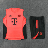 2025-26 Bayern Orange Tank top and shorts suit