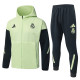 2025-26 RMA Light green Hoodie Jacket Tracksuit #F635