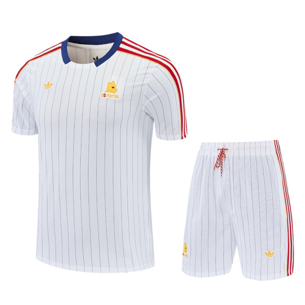 2025-26 Roma White Training Short Suit