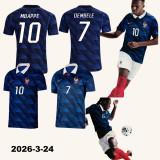 2026-27 France Home Long Sleeve Player Version Soccer Jersey (长袖球员)