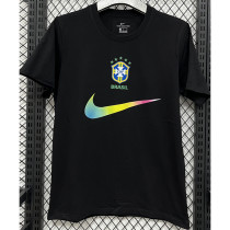 T296 Brazil Black High Quality Casual T-Shirt