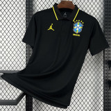 2026-27 Brazil Black Polo Short Sleeve (有领)