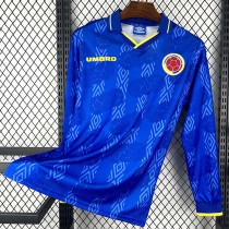 1994 Colombia Away Long Sleeve Retro Soccer Jersey (长袖)
