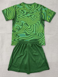2026-27 Brazil Green Goalkeeper Kids Soccer Jersey