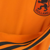 1990 Netherlands Home Long Sleeve Retro Soccer Jersey (长袖)