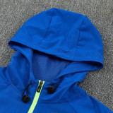 2026-27 Marseille Fancy blue Windbreaker Suit (Hoodie)(风衣套装)
