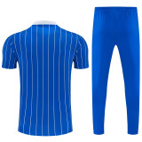 2026-27 RMA Fancy blue Short shirts and Long trousers Suit (圆领)