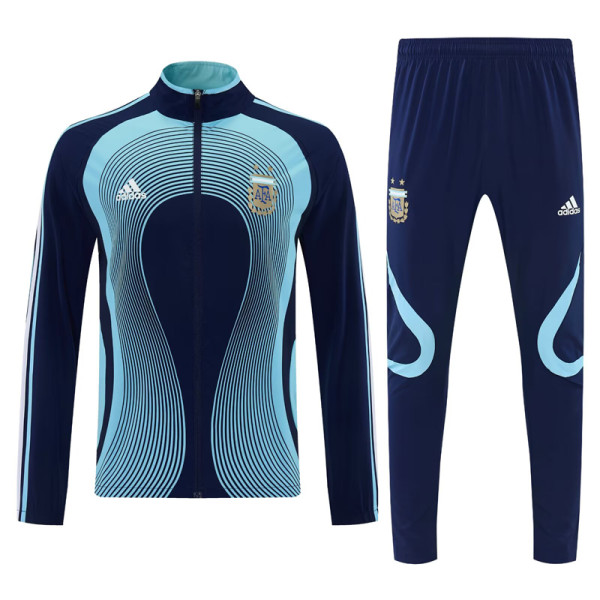 2026-27 Argentina Royal blue Windbreaker Suit (风衣套装)