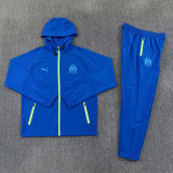 2026-27 Marseille Fancy blue Windbreaker Suit (Hoodie)(风衣套装)