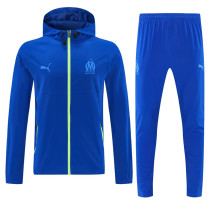 2026-27 Marseille Fancy blue Windbreaker Suit (Hoodie)(风衣套装)