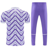 2026-27 RMA Purple Short shirts and Long trousers Suit (圆领)