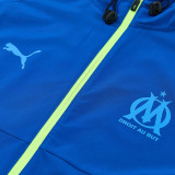 2026-27 Marseille Fancy blue Windbreaker Suit (Hoodie)(风衣套装)