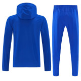 2026-27 Marseille Fancy blue Windbreaker Suit (Hoodie)(风衣套装)