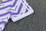 2026-27 RMA Purple Short shirts and Long trousers Suit (圆领)