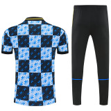 2026-27 Man Utd Blue Short shirts and Long trousers Suit (圆领)