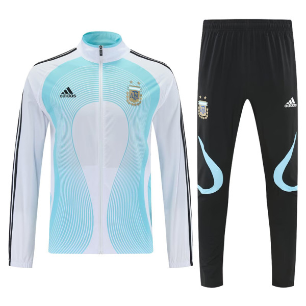2026-27 Argentina White Windbreaker Suit (风衣套装)