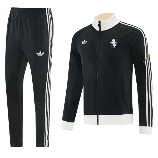 2026-27 JUV Black Jacket Tracksuit #01