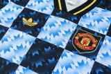 2026-27 Man Utd Blue Short shirts and Long trousers Suit (圆领)