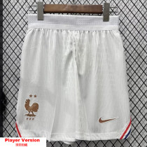 2026-27 France Home White Player Version Shorts Pants(球员短裤)