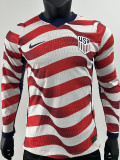 2026-27 USA Home Long Sleeve Player Version Soccer Jersey (长袖球员)