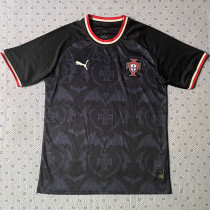 2026-27 Portugal Black Special Edition Fans Training shirts (红圆领)
