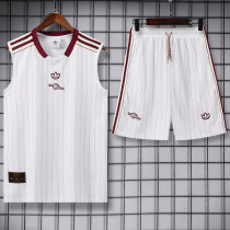2025-26 ARS White Tank top and shorts suit