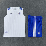 2025-26 CHE White Tank top and shorts suit