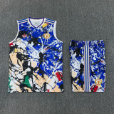 2026-27 Man Utd Blue Tank top and shorts suit