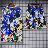 2026-27 Man Utd Blue Tank top and shorts suit