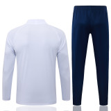 2026-27 RMA White Half Pull Tracksuit #B26039(半拉链)