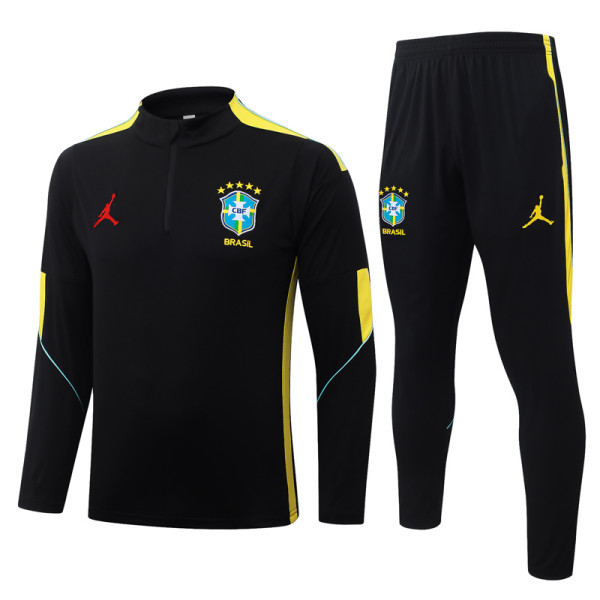 2026-27 Brazil Black Half Pull Tracksuit #B26035(半拉链)