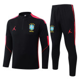 2026-27 Brazil Black Half Pull Tracksuit #B26034(半拉链)