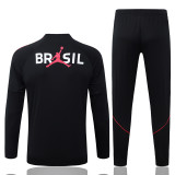 2026-27 Brazil Black Half Pull Tracksuit #B26034(半拉链)
