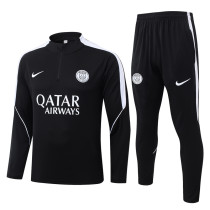 2026-27 PSG Black Half Pull Tracksuit #B26033(半拉链)