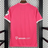 2025-26 Sevilla Pink Special Edition Fans Soccer Jersey (复古章)