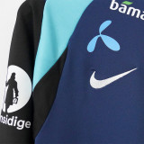 2025-26 Norway Royal blue Top Half Pull Tracksuit (半拉上衣)