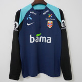 2025-26 Norway Royal blue Top Half Pull Tracksuit (半拉上衣)