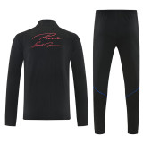 2026-27 PSG Black Half Pull Tracksuit (半拉链)