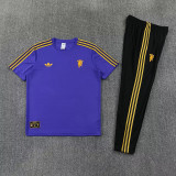 2026-27 Man Utd Purple Short shirts and Long trousers Suit (圆领)