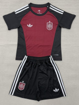 2026-27 Spain Brown Goalkeeper Kids Soccer Jersey