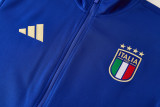 2026-27 Italy Fancy blue Jacket Tracksuit #01