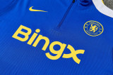 2026-27 CHE Fancy blue Half Pull Tracksuit (半拉链)