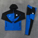 2026-27 INT Black blue Windbreaker Suit (Hoodie)(风衣套装)