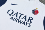2026-27 PSG White Half Pull Tracksuit (半拉链)