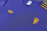 2026-27 Man Utd Purple Short shirts and Long trousers Suit (圆领)