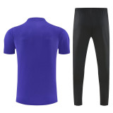 2026-27 Man Utd Purple Short shirts and Long trousers Suit (圆领)