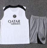 2026-27 PSG White Tank top and shorts suit #D26027
