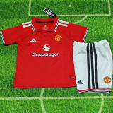 2026-27 Man Utd Home Kids Soccer Jersey