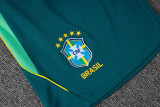 2026-27 Brazil Lake blue Tank top and shorts suit #D26030