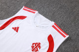 2026-27 Internacional White Tank top and shorts suit #D26024